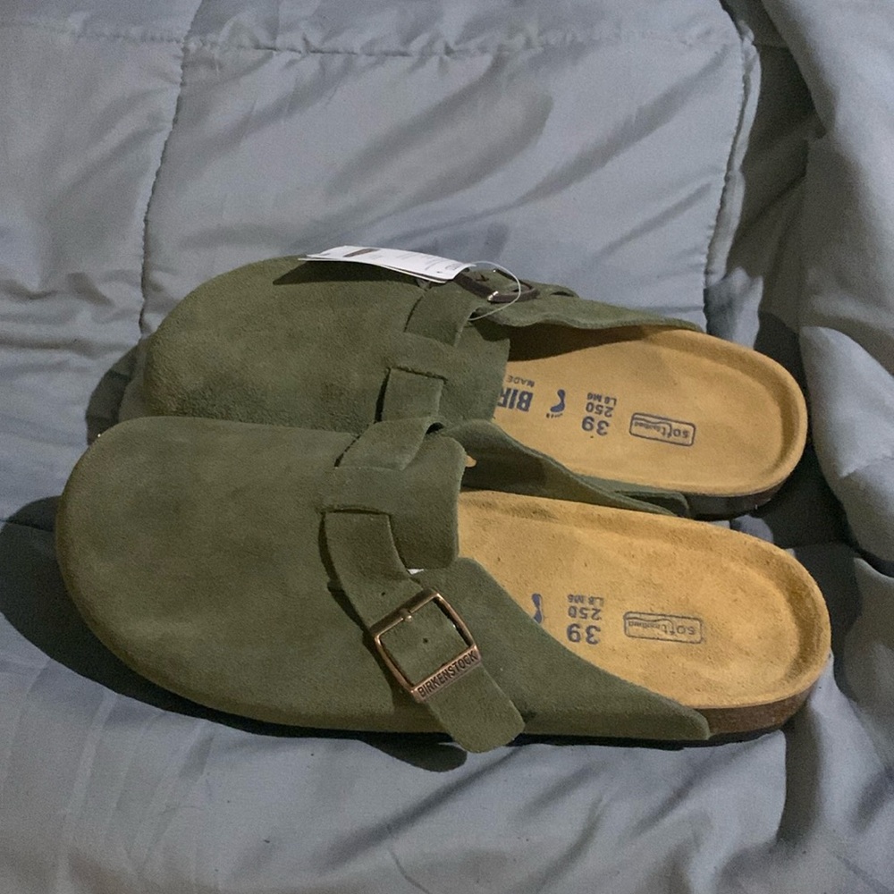 Birkenstock Boston Clogs 39 & 40 Thyme Green Women’s Size 8 / 8.5 / 9 / 9.5